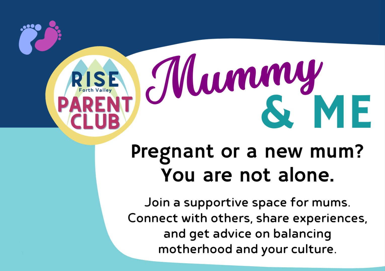 Mummy & Me. Pregnant or a new mum? You are not alone. Join a supportive space for mums. Connect with others, share experiences, and get advice on balancing motherhood and your culture.